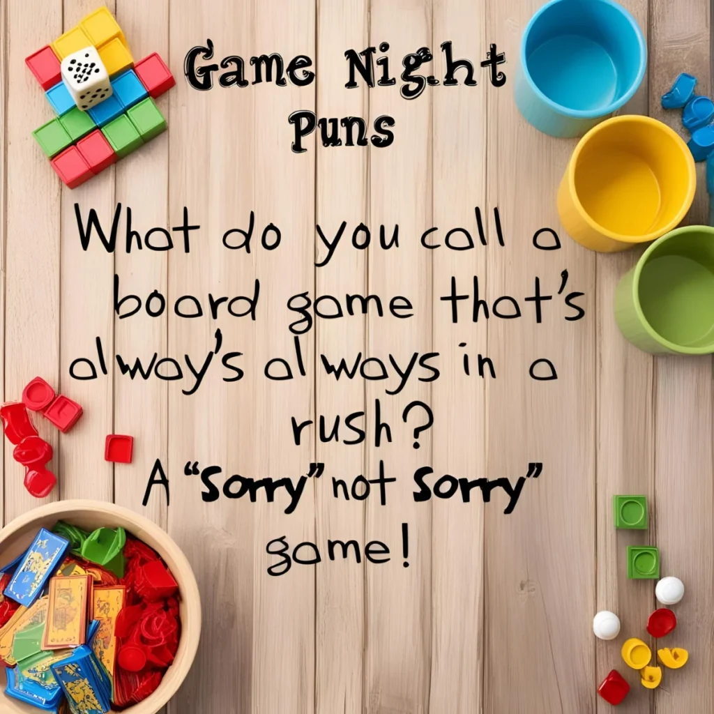 Game Night Puns