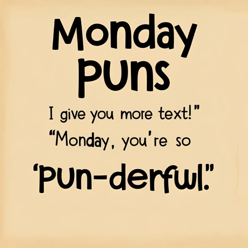 Monday Puns